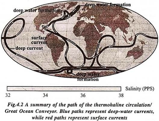 Map Showing the  World Distribution of Precipitation