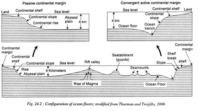 Bottom Reliefs Of Various Oceans Oceanography Geography