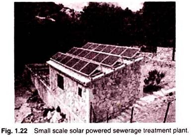 Small Scale Solar powered Sewerage Treatment Plant